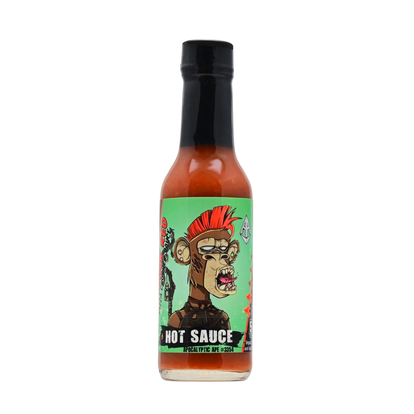 Apocalyptic Ape #3354 Mohawk Red Hot Sauce