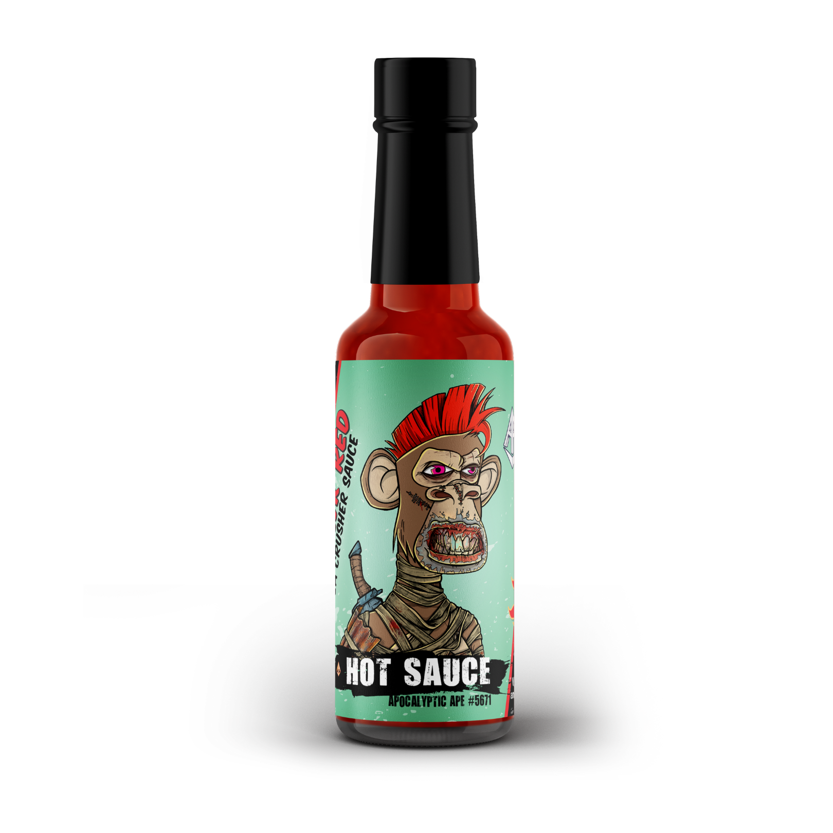 Apocalyptic Ape #5671 Mohawk Red Hot Sauce