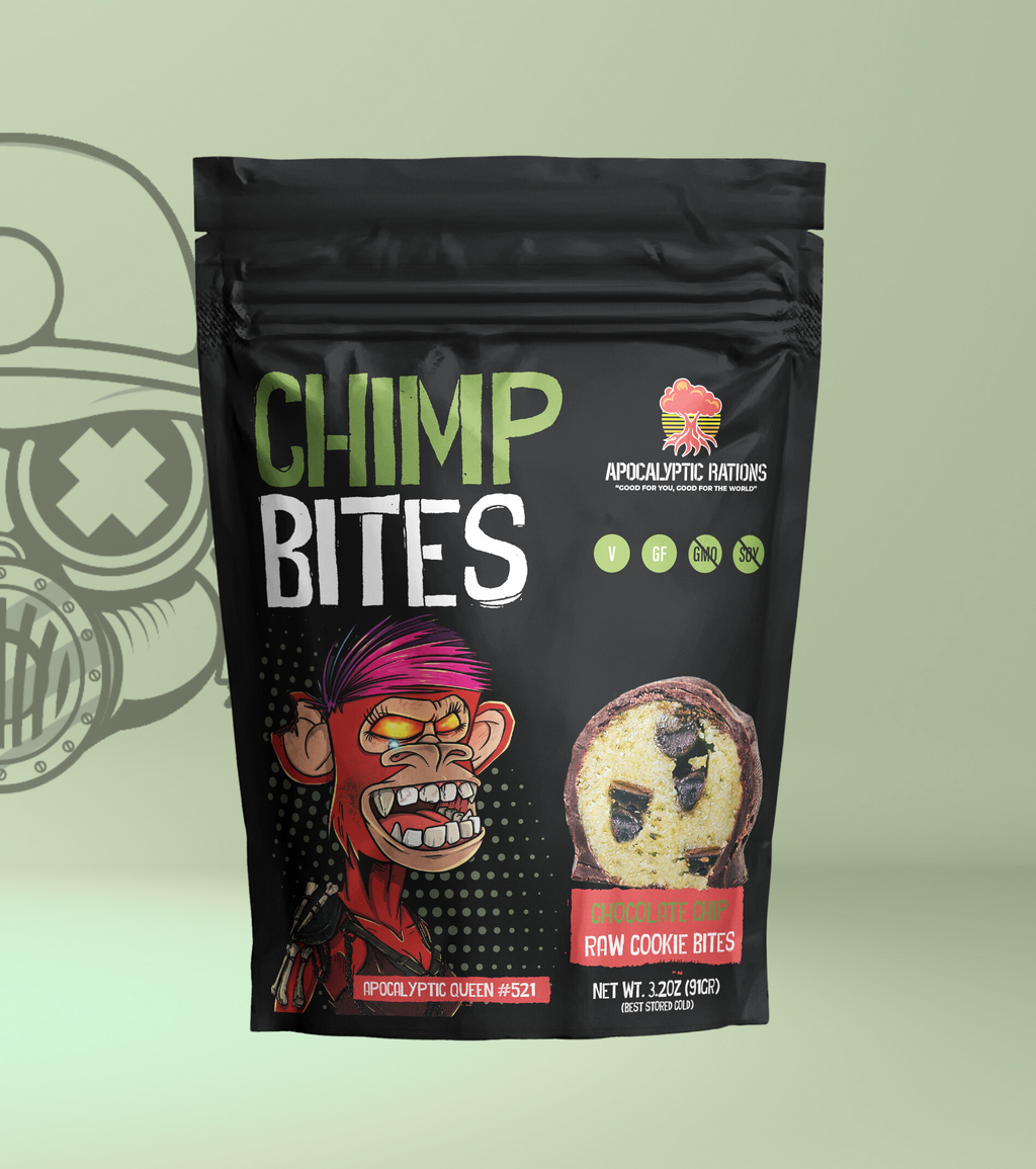 Chocolate Chip Raw Cookie Bites - Apocalyptic Queen #521