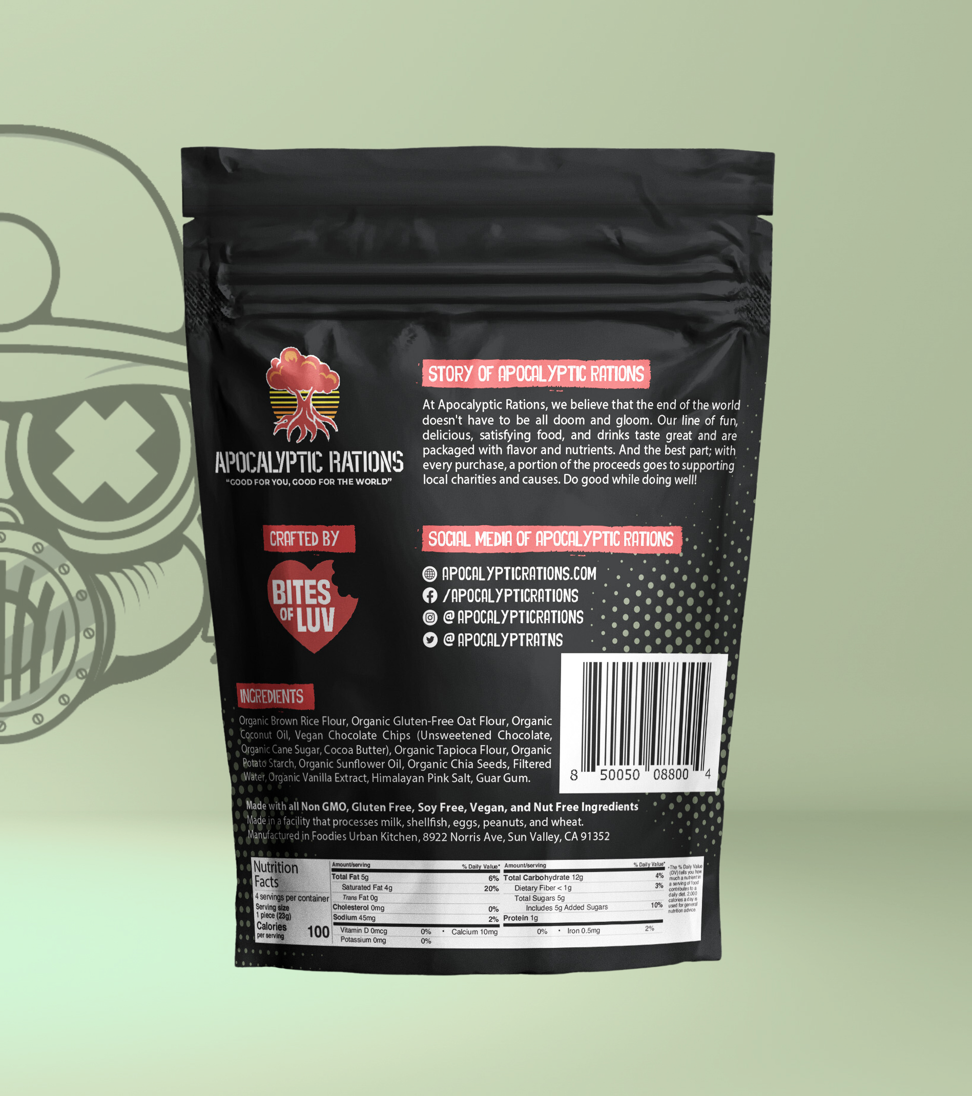 Chocolate Chip Raw Cookie Bites - Apocalyptic Queen #521