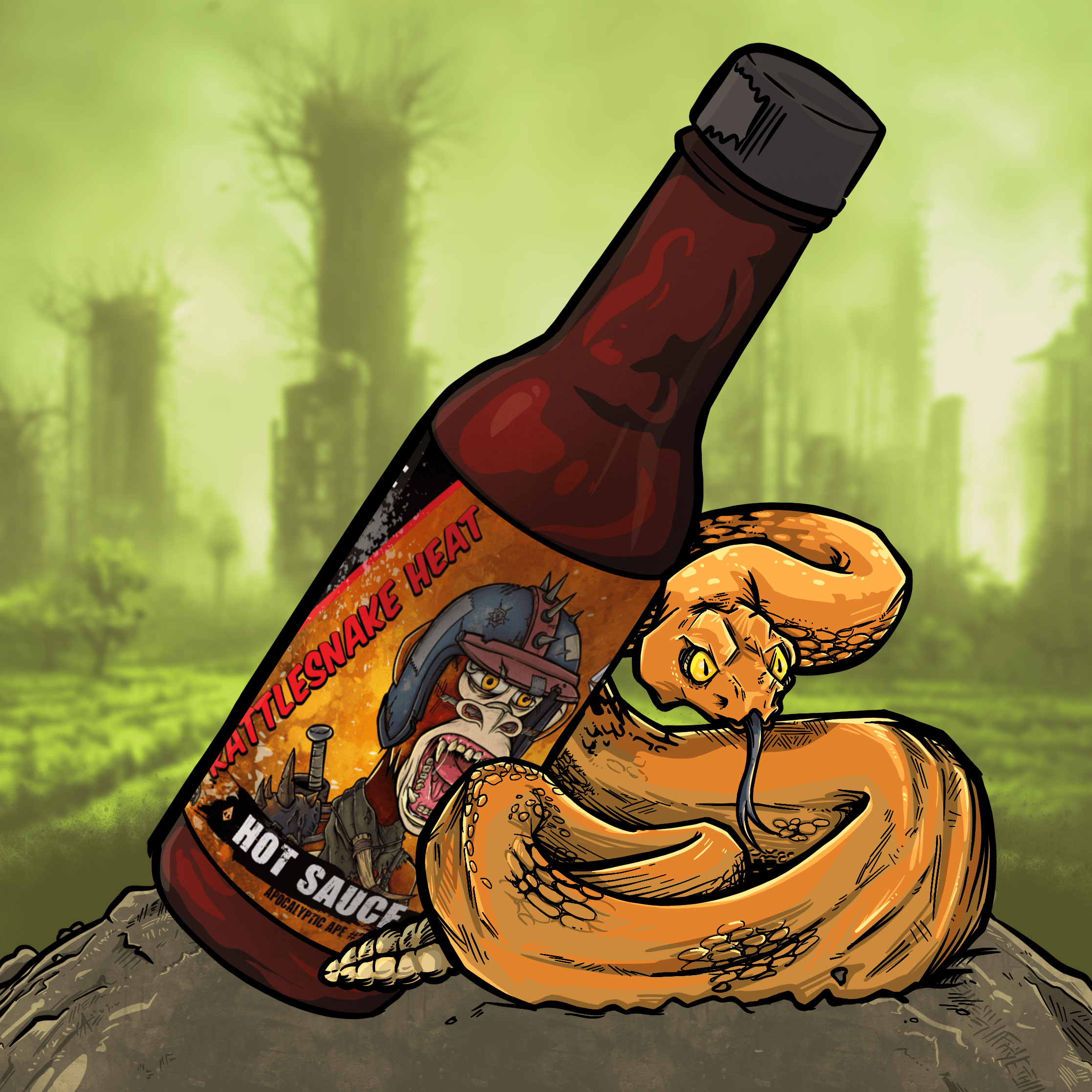 Custom Hot Sauce - Rattlesnake Heat