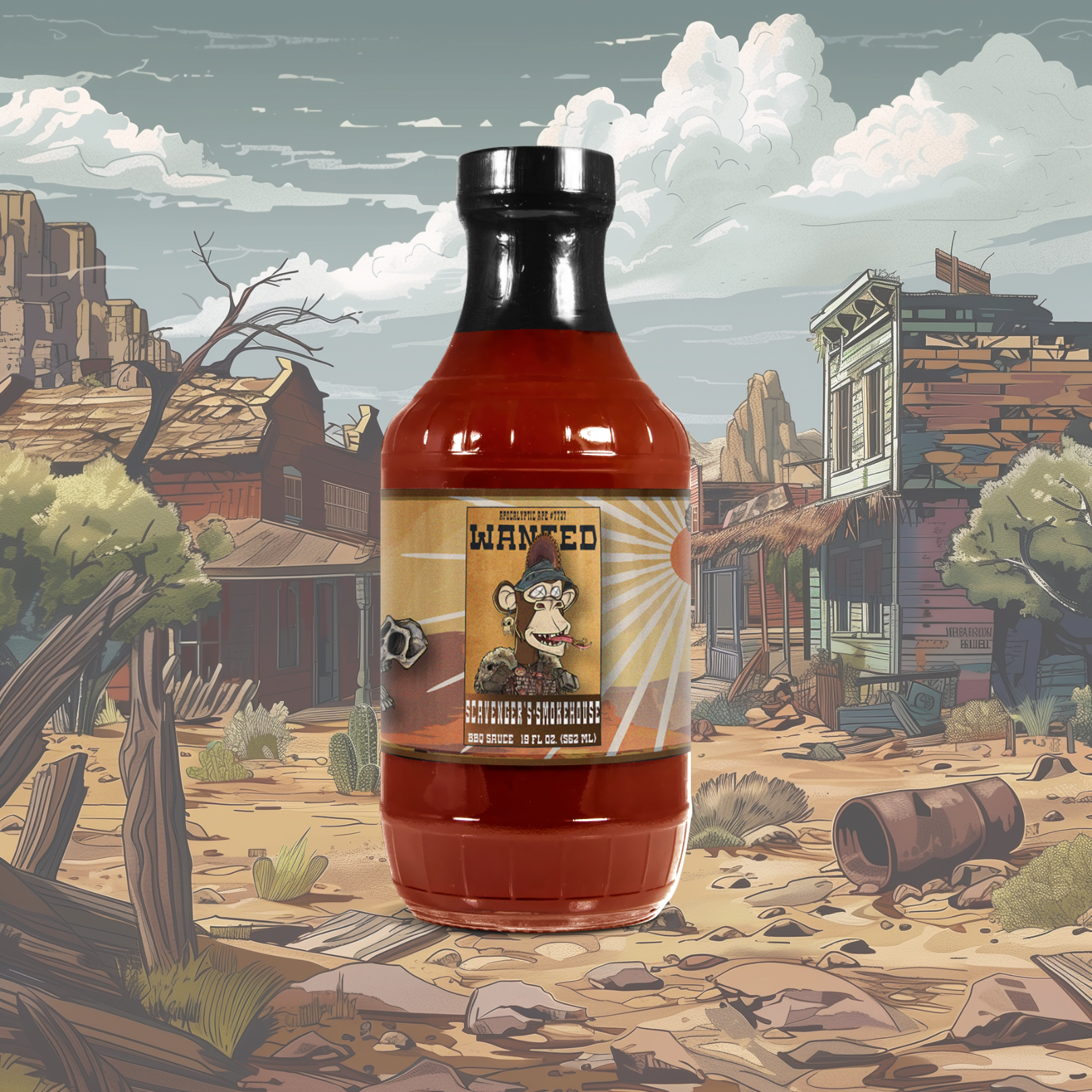 Apocalyptic Ape #7727 Scavenger's Smokehouse BBQ Sauce