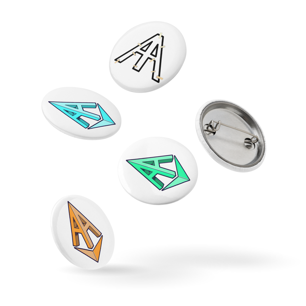 AAPES Gem buttons (set of 5)