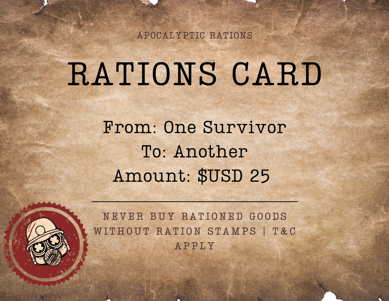 Rations card