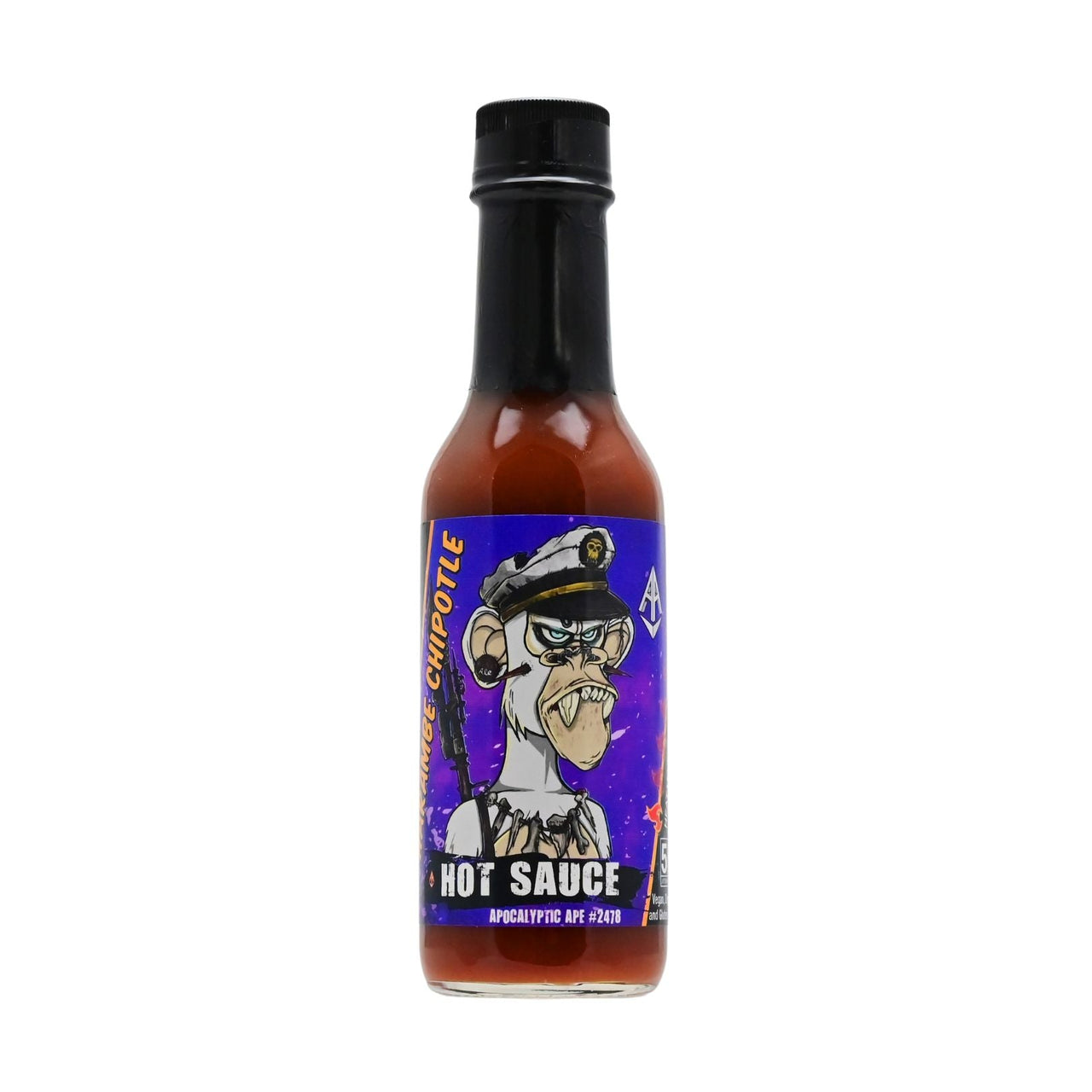 Apocalyptic Ape #2478 Harambe Chipotle Hot Sauce