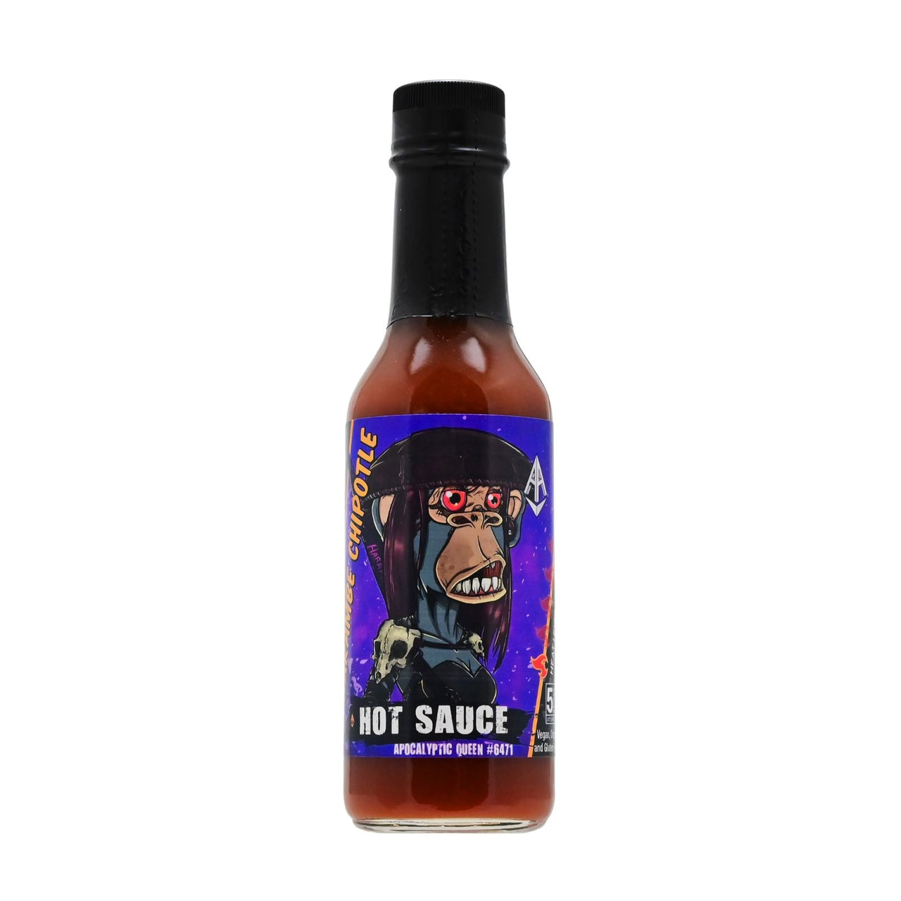 Apocalyptic Queen #6471 Harambe Chipotle Hot Sauce